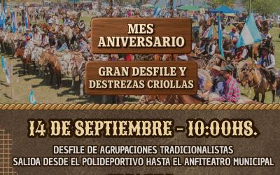 Mes Aniversario – Gran Desfile y Destrezas Criollas