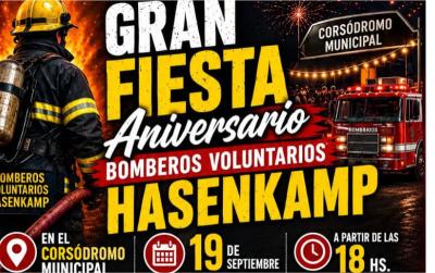 Gran Fiesta Aniversario Bomberos Voluntarios de Hasenkamp